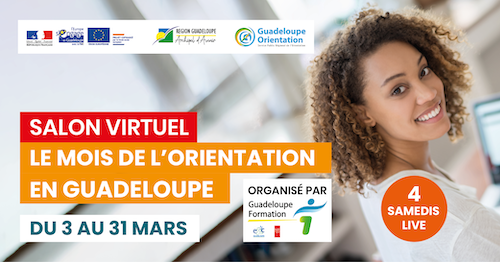 Bannière pour le salon virtuel du mois de l'orientation